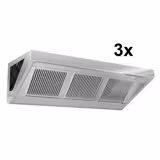 Hotte murale – 5800 mm – avec filtre et éclairage