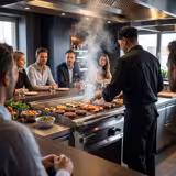 Teppanyaki gas griddle - 16 kW - smooth