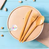 (300 adet) Karton membran kapak - Ø 185mm - Kahverengi