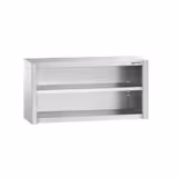 Armário mural em aço inoxidável PREMIUM - 1200x400mm - aberto (sem portas) - 650mm de altura