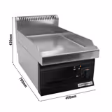 Elektrikli Pleyt Izgara - 8kW - Düz - Pişirme Yüzeyi: 395x535mm