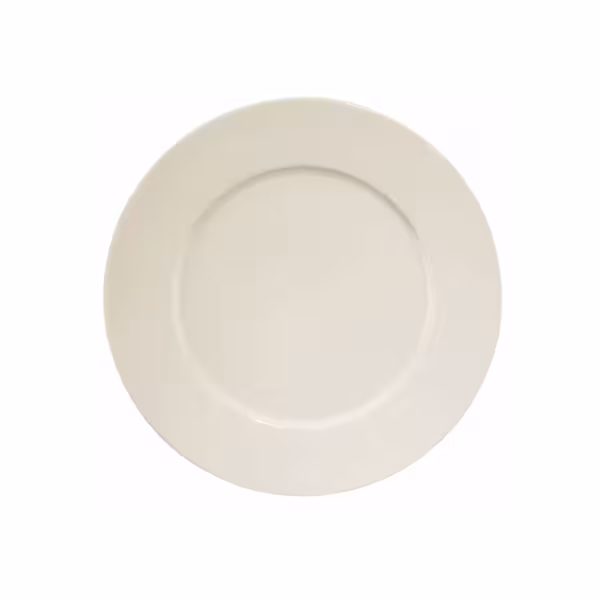 (12 stuks) PERA Creme - bord - vlak - porselein - Ø170mm - crème