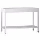 Radni stol od nehrđajućeg čelika PREMIUM - 1000x600 mm - Sa podnom pločom bez poleđine
