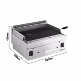 Commercial Gas Chargrill Mario 600 Series - 600mm - Countertop - 600mm Deep - Tilting Grill Grid