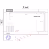 Regalset Aluminium - L-Form - Bautiefe: 360mm - Tragkraft: 600 kg