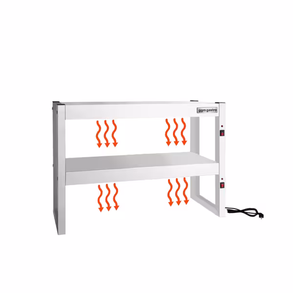 Raft cald - 900x300mm - cu două rafturi - înălțime 650mm