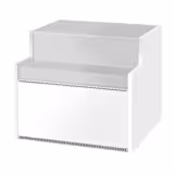 Kassa-sectie & voor KUI-G serie - 998x985x845mm - RVS werkblad - gelakt