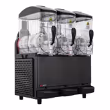Machine à granita Professionnelle - 3x 12 litres - 1,08 kW - Digital - Récipient en Tritan - Noir
