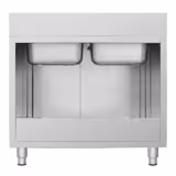 Commercial Sink Cabinet ECO - 1200x600mm - with 2 bowls centre