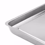 Stainless Steel Display Tray, Rimmed – AISI 304 - 70 mm Rim - 375×250 mm