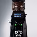 Kaffeemühle - 1,2kg - Ø 75mm Flachmahlscheibe - automatische Erkennung des Siebträgers - Schwarz