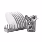 Dishwasher Plate Basket for 12 Plates - Grey