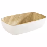 (6 pcs) GN 1/6 Bowl - FRIDA - Melamine - 0.5L - 176x108mm - Depth: 55mm - White/Beige