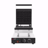 Commercial Waffle Maker - Single - Manual - 2kW - Shape: Brussels - plates with Teflon coating