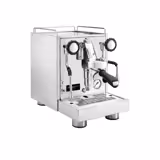 Siebträgermaschine "Mini" - 1 Gruppig - 1,2 kW - mit Milchaufschäumer & Heißwasser - Edelstahl