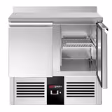 Masă frigorifică PREMIUM - 900 x 700 mm - 2 uși - rebord