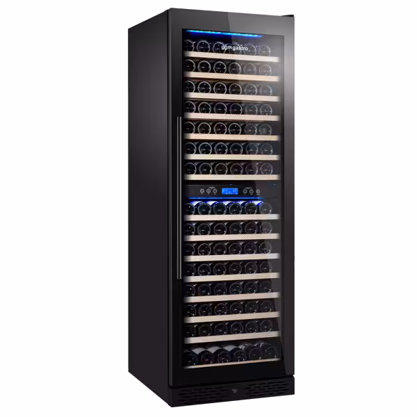 Frigider pentru vinuri - 410 litri - negru / cu 2 zone climatice