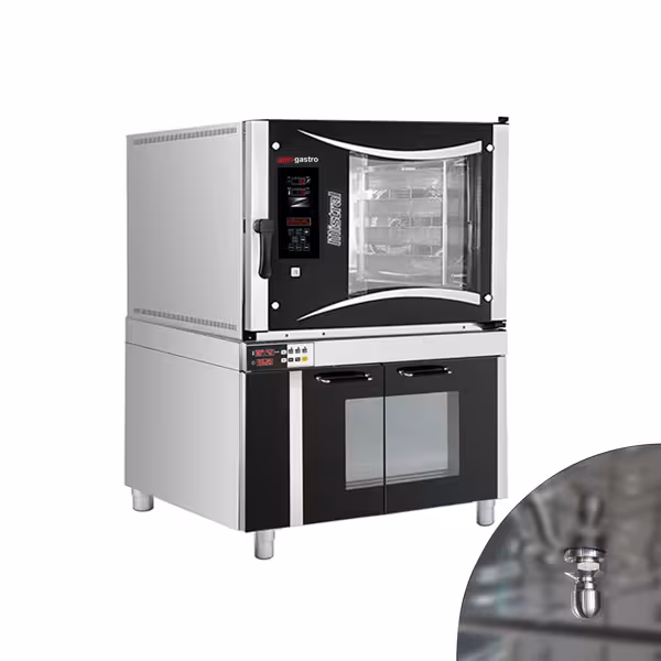 فر همرفتی برقی شیرینی پزی - دیجیتالی - 5xEN600x400 همراه کابینت مایه زنی