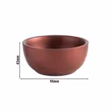 (6 kom) Zdjelica - LEVANTE - Nehrđajući čelik (inox 18/10) - 140 ml - kvadratna - 95x95 mm x visina: 42,5 mm - složive; dvostruke stijenke - Crvena