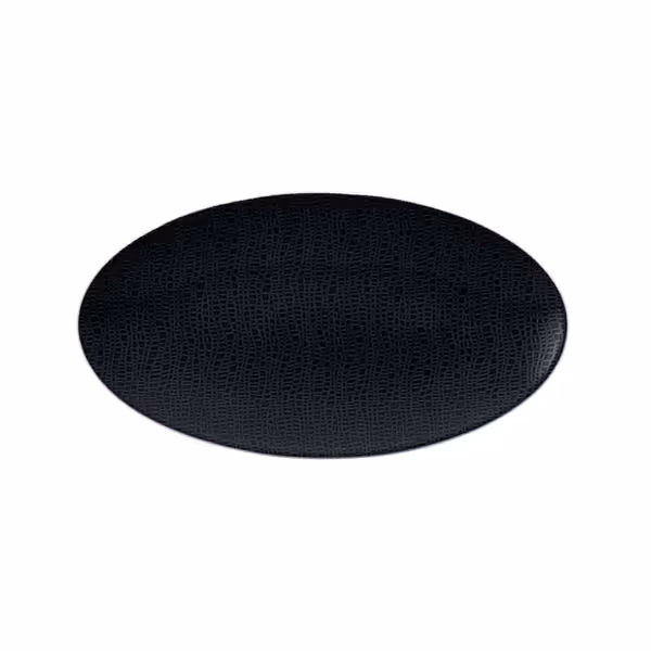 (2 sztuki) SELTMANN WEIDEN | Talerz coupe – 330 x 180 mm – czarna
