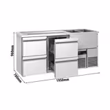 Direct Draw Beer Dispenser / Kegerator PREMIUM - 1950x700mm - 4 Drawers