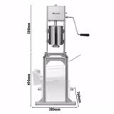 Macchina per churros - 3L - incl. Supporto 5 beccucci per churros