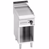 Elektrische bakplaat - 4,8kW - Glad - Bakoppervlak: 400x714mm - met open onderbouw