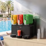 Machine à granita Professionnelle - 3x 12L - 1,4kW - Noir