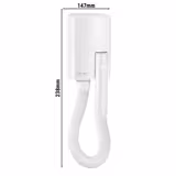 AIR-WOLF | Wall-Mounted Hair Dryer without Hose – ABS Plastic