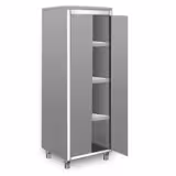 Armadio per stoviglie in acciaio inox ECO - 800x700mm - 2 porte a battente - Altezza: 1800mm