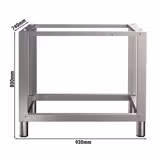 Underrede för kombiugn - 930x740x800 mm - rostfritt stål - passar till BKDV865-2SM, BKDV705-2SM, HV705-1TL & HV865-1TL - utan bleckhållare