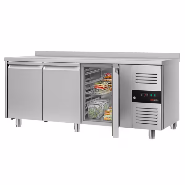 Kühltisch ECO - 1800x700mm - mit 3 Türen & mit Aufkantung