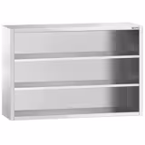 Edelstahl Wandhängeschrank PREMIUM - 1600x400mm - ohne Schiebetür - 1000mm hoch