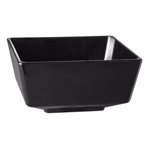 (6 stuks) Schaal - FLOAT - Melamine - 4,7L - vierkant - 250x250mm - stapelbaar - Zwart