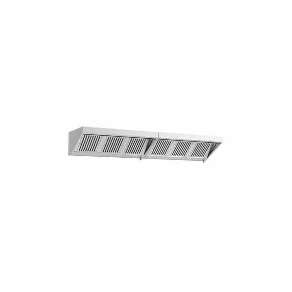 Fali elszívóernyő - 3200 mm - 700 mm mély - Labirintszűrő és világítás - motor nélkül