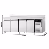 Rashladni pult ECO - 2230x700 mm - 553 l - Ventilirano hlađenje - s 4 vrata - Podignuti rub