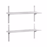 Mensola a parete in acciaio inox PREMIUM - 1600x300mm - con 2 ripiani