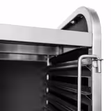 Rvs Dienbladwagen - voor 2x 30 dienbladen - GN 1/1 - met stille zwenkwielen