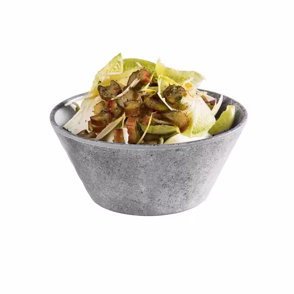 (6 pcs) Dessert Bowl - ELEMENT - Melamine - 0.5L - round - Ø 160mm - Grey