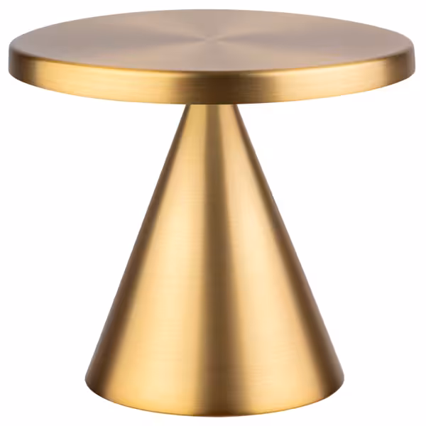 (4 ks) Stolní LED lampa - CONE MINI - nabíjecí - IP54 - stmívatelná ve 3 krocích - Ø 130 mm - zlatá