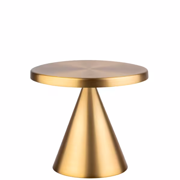 Tafellamp - CONE MINI - LED - oplaadbaar - draadloos - IP54 - dimbaar in 3 standen - Ø130mm - Goud