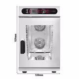 Elettrico - Forno combinato a vapore - Digitale - display a 7 segmenti - 10x GN 1/1 - incl. Sistema di lavaggio & Sonda al cuore
