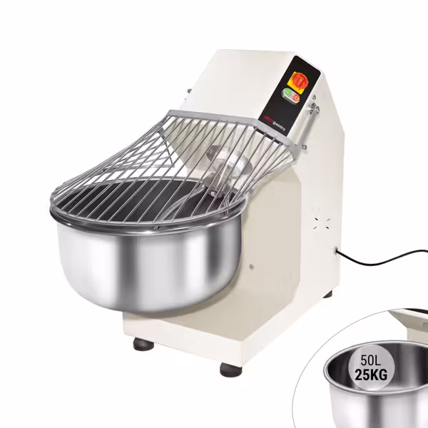 Spiraalkneder - 50l / 25kg - 1 snelheid - met vaste kom - 400V