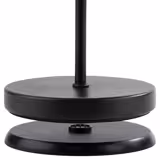 Lampada da tavolo LED ricaricabile - ANTON - dimmerabile a 3 livelli - IP54 - per interno/esterno - Ø 120mm - Nero