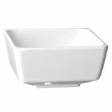 (6 ks) Miska FLOAT - Melamin - 0,5 l - čtvercová - 125x125 mm - stohovatelná | vhodná do myčky | nevhodná do mikrovlnky - bílá