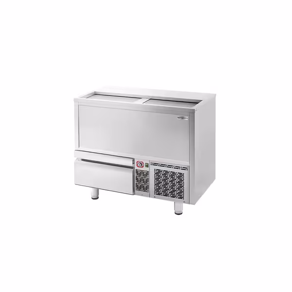 Italhűtő láda - rozsdamentes acél - 265 l - 1 fiók