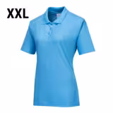 (5 pz) Donna Polo manica corta - Blu cielo - Taglia: XXL