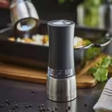 PEUGEOT | DAMAN - Electric Salt & Pepper Mills - Stainless Steel/Acrylic - Height: 160mm