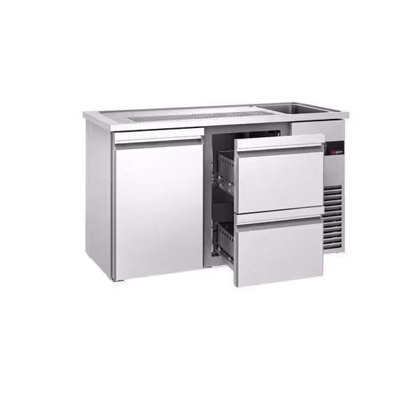 Bierkoeling PREMIUM - 1550x700mm - 1 deur & 2 laden