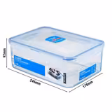 (6 stuks) LocknLock | Multifunctionele box Classic - 2600ml - transparant